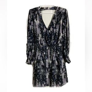 Parker Purple and Black dress with key hole back Small